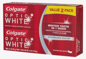 Colgate Optic White Whitening Toothpaste, Sparkling - Colgate Clock