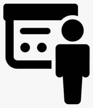 Silhouette Giving Presentation Vector - Presentation Logo Png