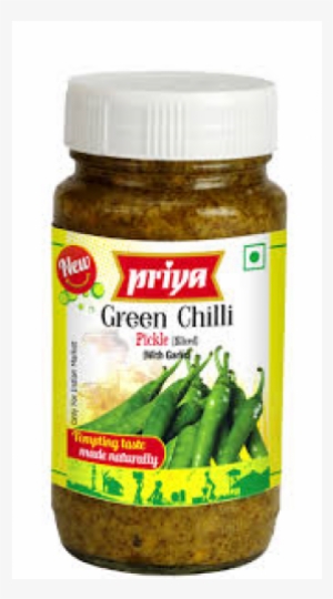 Priya Green Chilly Pickle Priya Pickles - Priya Green Chilli Pickle 300gm