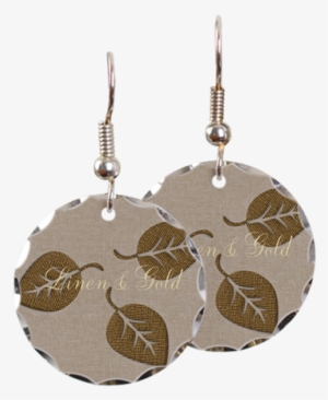 Chic Gold Leaf Earring - Cafepress Transgender Pride Flag Earring Circle Charm