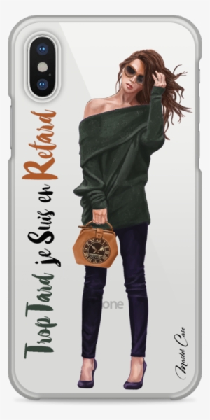 Coque Iphone X Trop Tard En Retard - Iphone