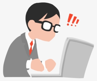 ¿qué Hacer Cuando Tu Computadora Se Congela - Man With Laptop Cartoon