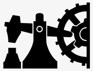 Sign, Symbol, Silhouette, Cartoon, Drill, Oil, Drilling - Machine Symbol