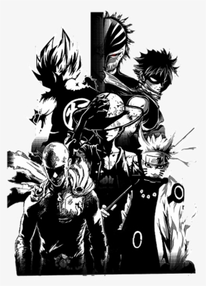 Bleed Area May Not Be Visible - Naruto Black And White