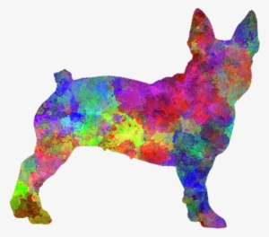 Bleed Area May Not Be Visible - Boston Terrier Watercolor