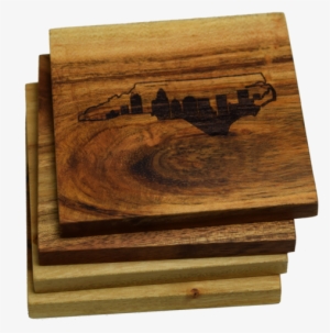 Charlotte North Carolina Skyline Within State Outline