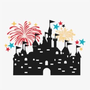 Castle With Fireworks Svg Scrapbook Cut File Cute Clipart - Clip Art