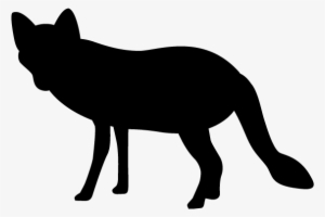 Fox - Silhouette - Animals Illustration - 狐 シルエット フリー 素材