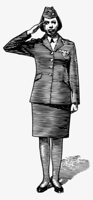 Clip Art Freeuse Stock Veteran Woman Clip Art At Clker - Woman Salute Clip Art