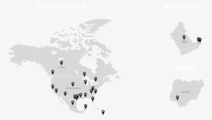 Mapa Clientes Alrededor Del Globo A La Carte