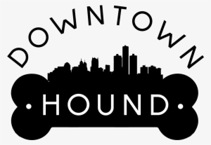Logo Design By Emma Renee For Downtown Hound - Detroit Silhouette Novelty Metal Magnet M-8727