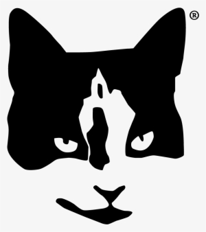 Cat Head Silhouette Clipart - Poor Cat Designs