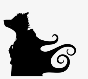 Falling Cat Clipart - Anthro Silhouette Png