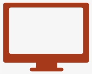 Orange Tv Icon - Television