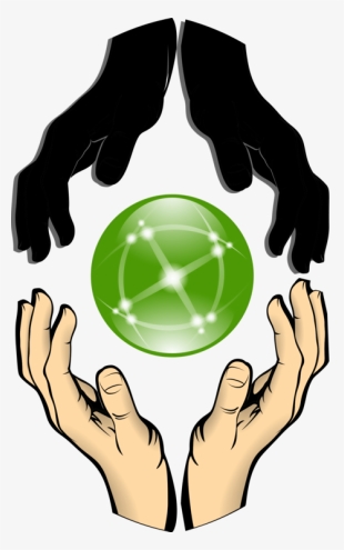 Hands Forming Clip Art At Clker Com - Logo Of Unity Hand