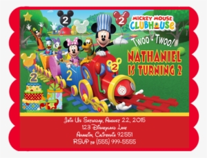 Mickey Mouse Clubhouse Train Birthday Party Keepsake - Mickey Mouse Clubhouse Train