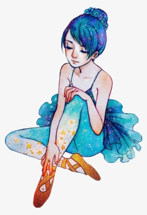 Report Abuse - Drawing A Galaxy Ballerina