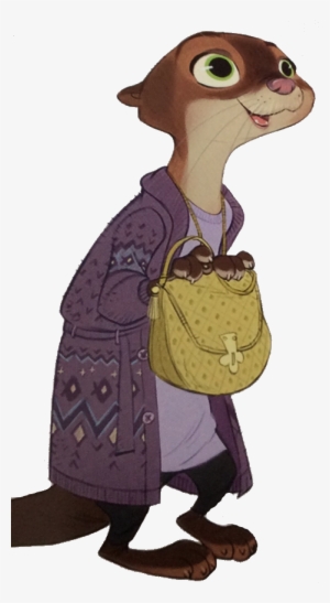 Image Mrs Otterton Transparentpng Zootopia Wiki - Zootopia Characters Mrs Otterton