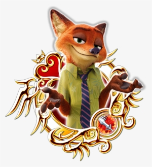 Zootopia A Small-time, Con Artist Fox With A Big Mouth - Kingdom Hearts