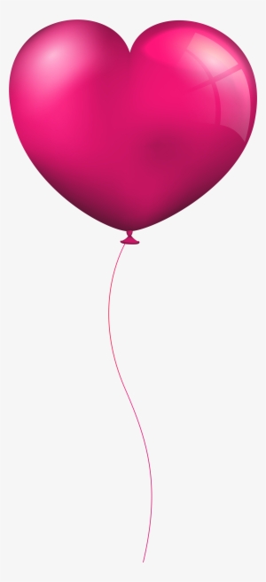 Pink Heart Balloon Clip Art Image - Clip Art