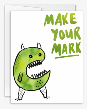 Make Your Mark Watercolor Monster Greeting Card - Greeting Card
