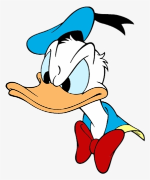 Donald Duck Clipart Duck Face - Donald Duck Angry Face