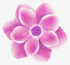 Rose Red Watercolor Flower Png Transparent - Purple Flower
