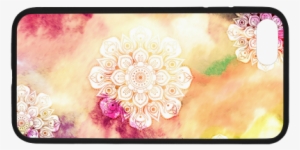 Watercolor Lotus Mandala Pattern - Smartphone