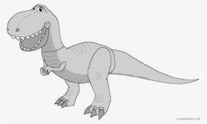 T Rex Page Of Clipartblack Com Animal - Green Dinosaur Cartoon Png