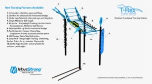 Trex 4 Post Outdoor Fitness Equipment New Features - Exercise Equipment