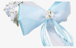Light Blue Floral Crown Wreath Handmade With Silk Flowers, - Flower