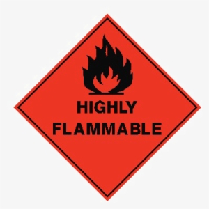 Flammable Sign Png Free Download - Class 3 Dangerous Goods Label