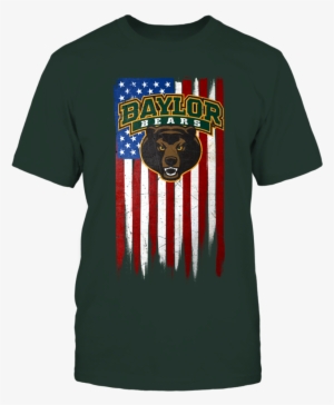 Grunge American Flag Baylor Bears T Shirt - Baylor Bears And Lady Bears