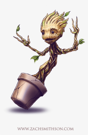 Groot By Zachsmithson - Am Groot