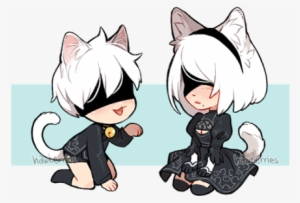 Nyan-s And 2bork - Nier Automata 2b Chibi