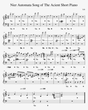 Nier Automata Sheet Music - Nier Automata Piano Collection Official Score Book