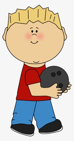 Boy With Bowling Ball - Boy Bowling Clip Art