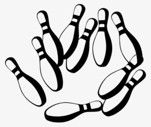 Svg Library Library Bowling Pins Clip Art At Clker - Bowling Pins Clipart Black And White