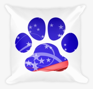 Paw Patriotic Shape Decorative Pillow - Paw