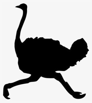 Ostrich Bird Shape Running Comments - Ostrich Icon Png