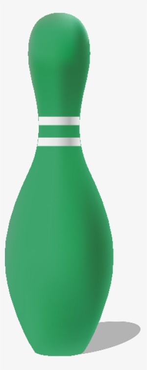 Bowling Pin Clipart For Print Out - Green Bowling Pin