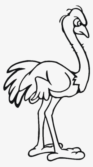 Common Ostrich Drawing Cartoon Clip Art - Ostrich Angry Cartoon
