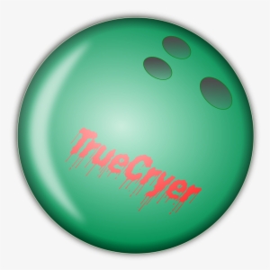 My Bowling Ball - Green Bowling Ball Clipart