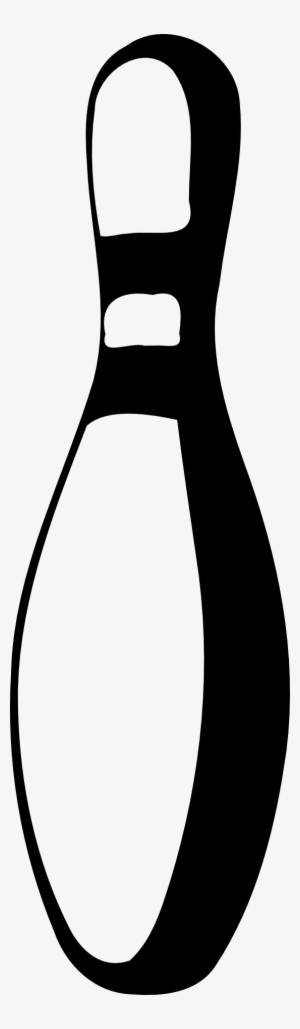 Bowling Pin Black White Line Art 555px 42 - Bowling Pin Clip Art Black And White