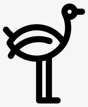 Png File Svg - Icono De Avestruz