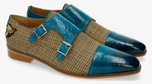 Monks Lance 1 Ostrich Turquoise - Slide Sandal