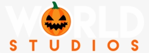 Cropped World Studios Logo Spooky White 8000px - Jack-o'-lantern