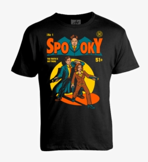 Spooky Comic Tee - X Files Spooky T Shirt