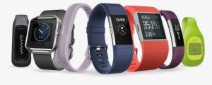 Line Up Of Fitbit Connected Objects Png - Fitbit Surge - Smart Watch With Heart Rate Monitor
