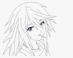 Rosario Vampire Coloring Pages - Rosario Vampire Mizore Colouring Page